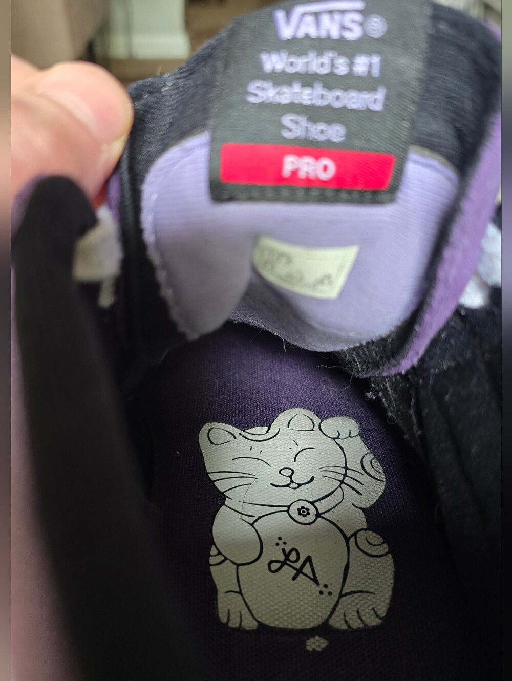 Vans Sk8-Hi Pro Lizzie Armanto Purple Suede High Tops Men's 10.5 Custom LA Lucky - Picture 2 of 7
